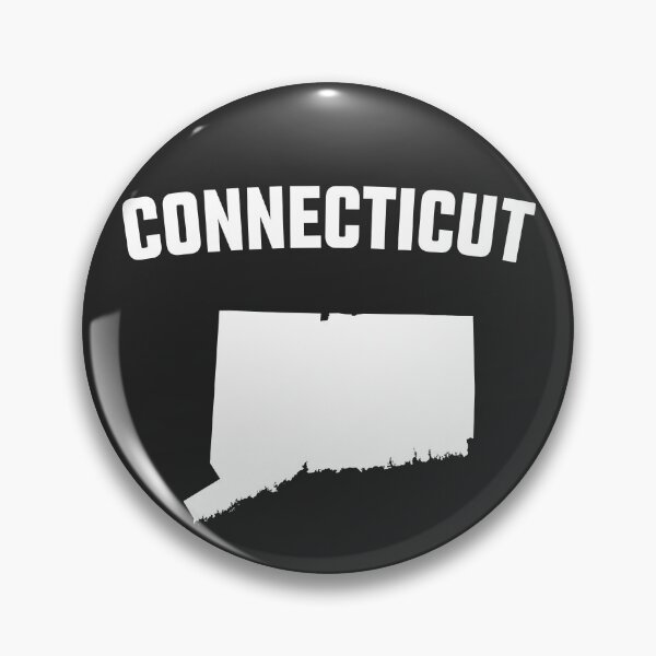 Item preview, Connecticut State Pride - Classic White Silhouette Map designed and sold by mashmosh.