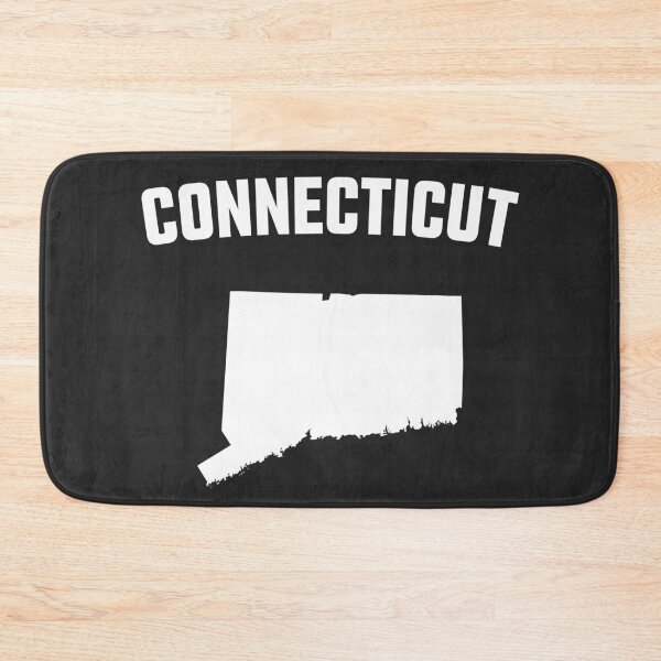 Item preview, Connecticut State Pride - Classic White Silhouette Map designed and sold by mashmosh.