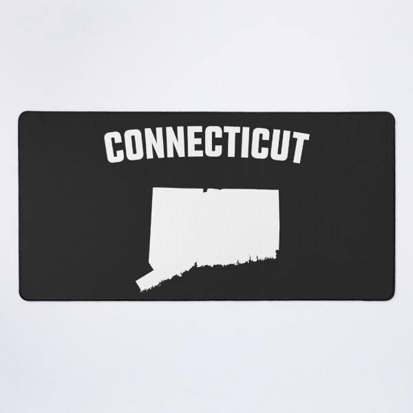 Item preview, Connecticut State Pride - Classic White Silhouette Map designed and sold by mashmosh.