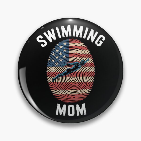 Item preview, American Flag Fingerprint Patriotic Sports Swimming Mom  designed and sold by RoyTill0Art.