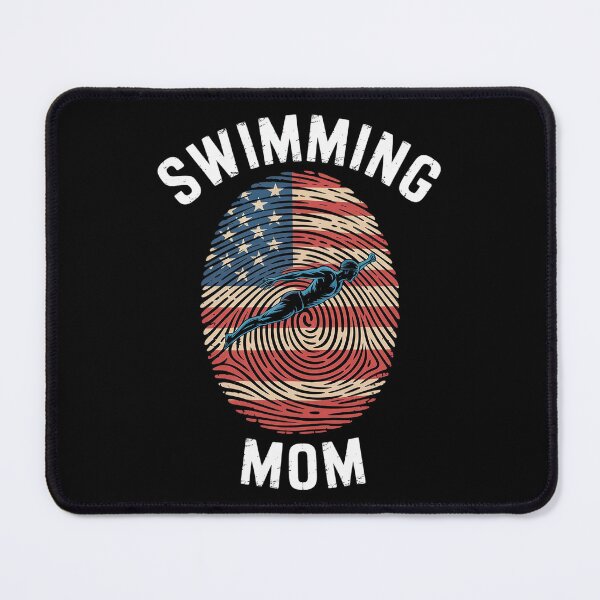 Item preview, American Flag Fingerprint Patriotic Sports Swimming Mom  designed and sold by RoyTill0Art.
