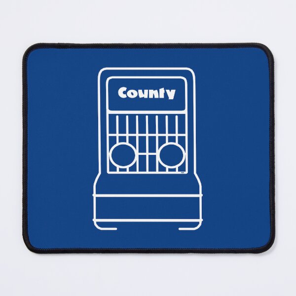 Item preview, County tractor 1970s British classic farm vehicle minimalist grille white designed and sold by soitwouldseem.