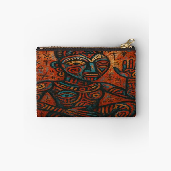 Item preview, Spiritual Tribal Figure with Ancestral Symbols designed and sold by LaraVisionsArts.