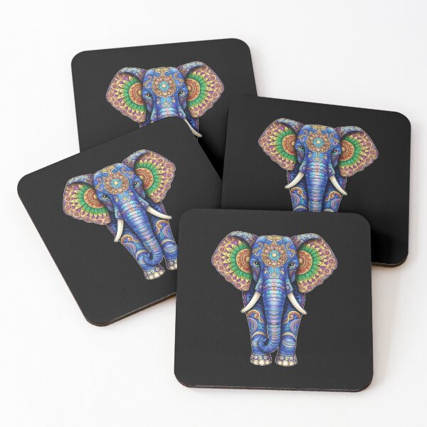 Item preview, Colorful Mandala Elephant Artwork | Boho Elephant Head Illustration | Psychedelic Tribal Decorative Wall Art Design designed and sold by Simplystik.
