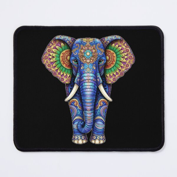 Item preview, Colorful Mandala Elephant Artwork | Boho Elephant Head Illustration | Psychedelic Tribal Decorative Wall Art Design designed and sold by Simplystik.