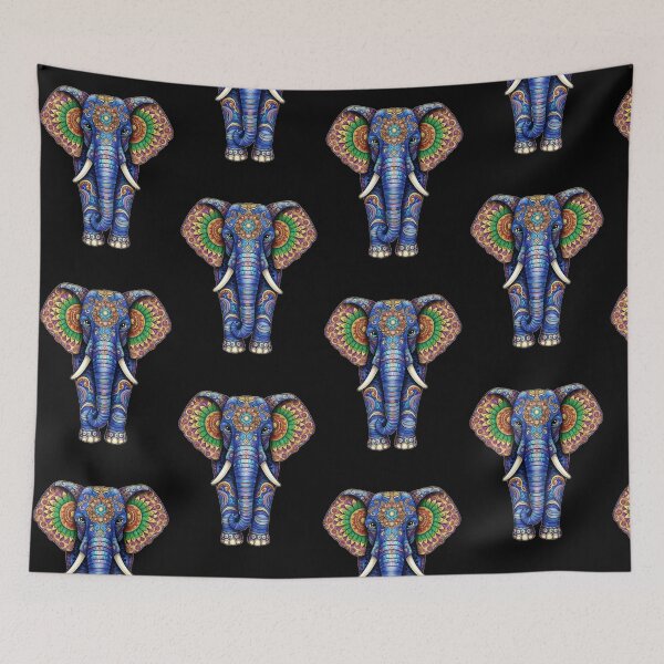 Item preview, Colorful Mandala Elephant Artwork | Boho Elephant Head Illustration | Psychedelic Tribal Decorative Wall Art Design designed and sold by Simplystik.