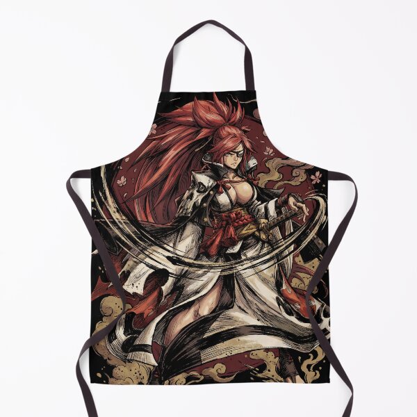 Item preview, Baiken Guilty Gear Strive XX Accent Core One Eyed Samurai Pink Hair Katana Anchor Chain Japanese Swordswoman Missing Arm Fan Art Portrait Poster T-Shirt Sticker Print Gift designed and sold by Senpaiwaves.