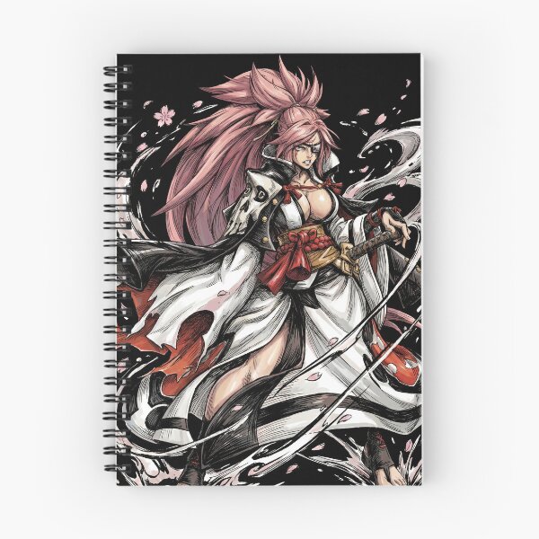 Item preview, Baiken Guilty Gear Strive XX Accent Core One Eyed Samurai Pink Hair Katana Anchor Chain Japanese Swordswoman Missing Arm Fan Art Portrait Poster T-Shirt Sticker Print Gift designed and sold by Senpaiwaves.