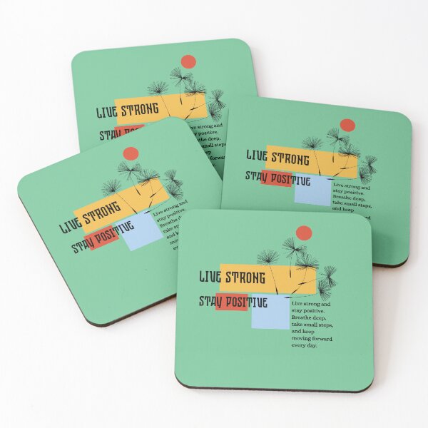 Item preview, Live Strong Stay Positive — Retro Minimalist Quote Design designed and sold by Shanker-studio.