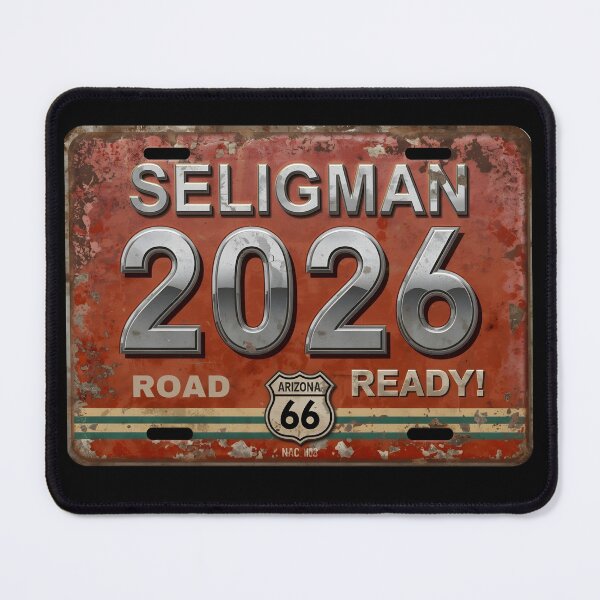Item preview, Seligman 2026 Route 66 Road Ready License Plate Sticker - Arizona Travel Adventure designed and sold by FestivityFinds.