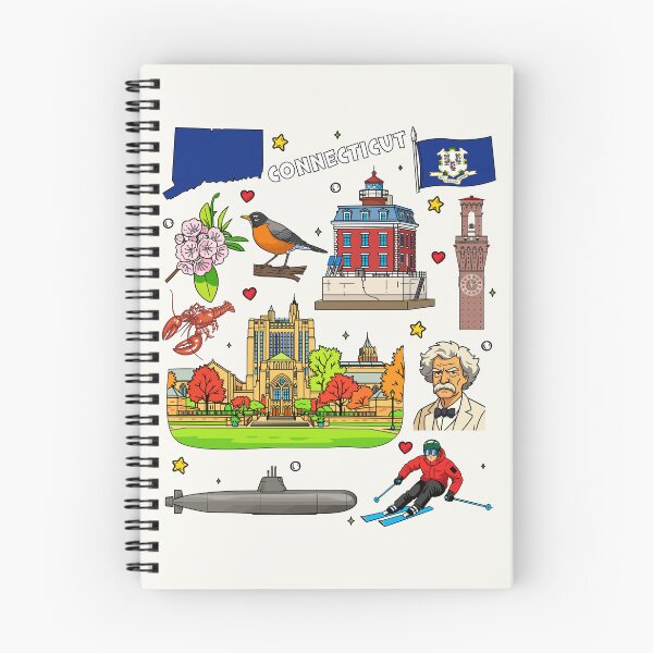 Item preview, Connecticut State Pride, Landmarks, Nature & History Illustration designed and sold by mashmosh.