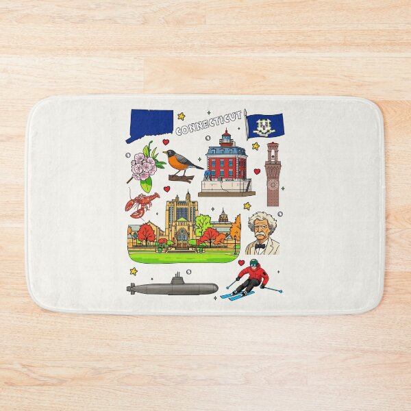 Item preview, Connecticut State Pride, Landmarks, Nature & History Illustration designed and sold by mashmosh.