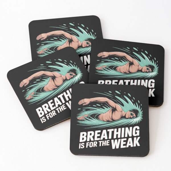 Item preview, Breathing Is For The Weak - Swimming Swimmer Water Sports  designed and sold by RoyTill0Art.