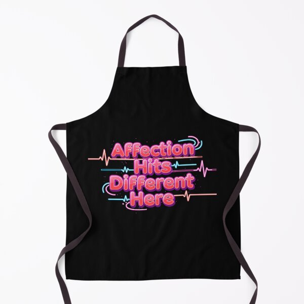 Item preview, Affection Hits Different Here. Cute Valentine Love Quote Neon Typography designed and sold by Aarvya Fashion Club ( A.F.C ).