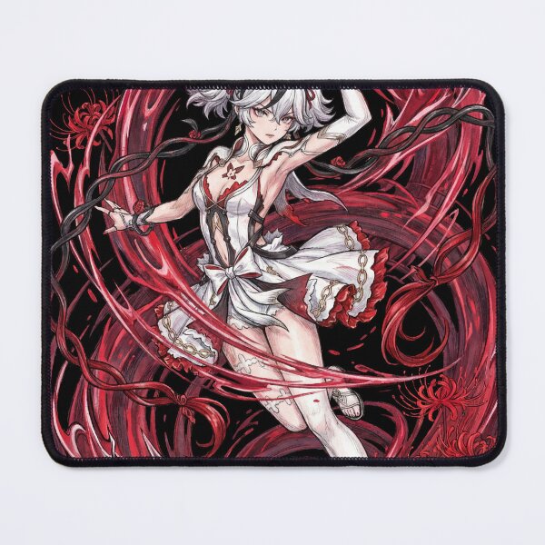 Item preview, Camellya Wuthering Waves Resonator Havoc Attribute White Hair Flower Motif Swordswoman Overlord Class Fan Art Portrait Poster T-Shirt Sticker Print Gift designed and sold by Senpaiwaves.