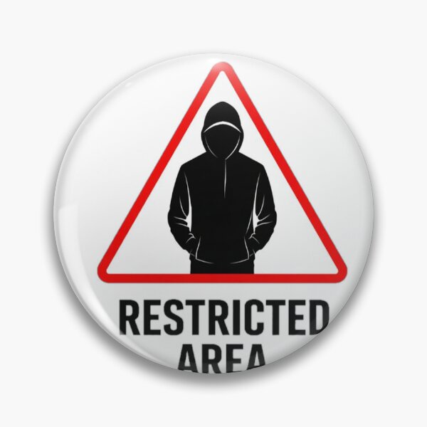 Item preview, Restricted Area Warning Sign Street Design designed and sold by the-dovlat.