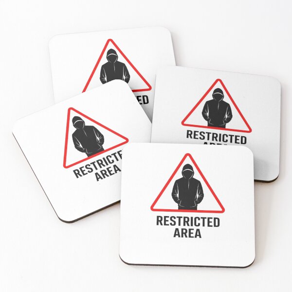 Item preview, Restricted Area Warning Sign Street Design designed and sold by the-dovlat.