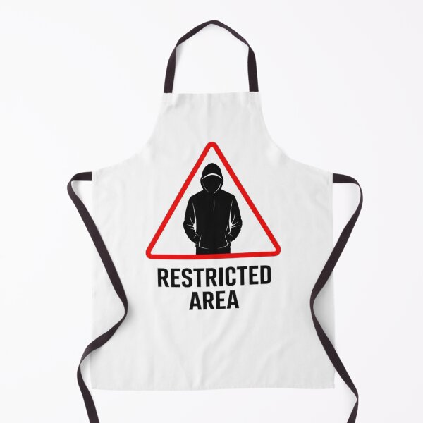 Item preview, Restricted Area Warning Sign Street Design designed and sold by the-dovlat.