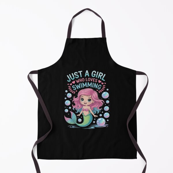 Item preview, Cute Mermaid Swim, Just A Girl Who Loves Swimming designed and sold by RoyTill0Art.