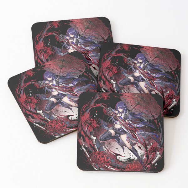 Item preview, Acheron Honkai Star Rail HSR Nihility Lightning DPS Emanator Slashed Dream Red Eyes Sword Galaxy Ranger Fan Art Portrait Poster T-Shirt Sticker Print Gift designed and sold by Senpaiwaves.