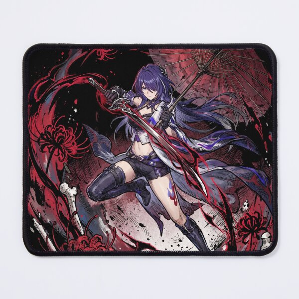 Item preview, Acheron Honkai Star Rail HSR Nihility Lightning DPS Emanator Slashed Dream Red Eyes Sword Galaxy Ranger Fan Art Portrait Poster T-Shirt Sticker Print Gift designed and sold by Senpaiwaves.