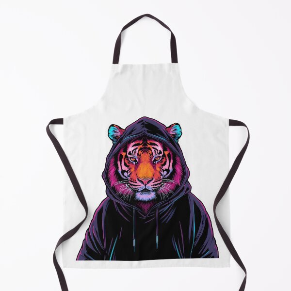 Item preview, Vibrant Tiger in Hoodie designed and sold by Kavya Art.