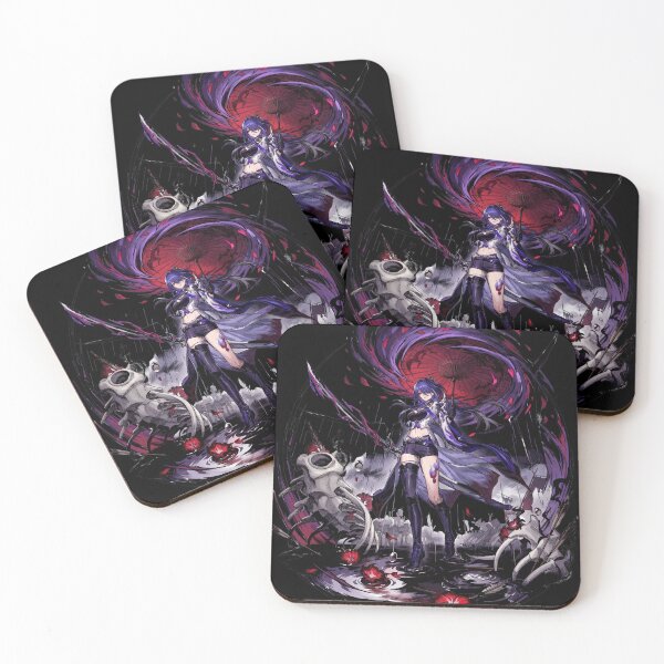 Item preview, Acheron Honkai Star Rail HSR Nihility Lightning DPS Emanator Slashed Dream Red Eyes Sword Galaxy Ranger Fan Art Portrait Poster T-Shirt Sticker Print Gift designed and sold by Senpaiwaves.