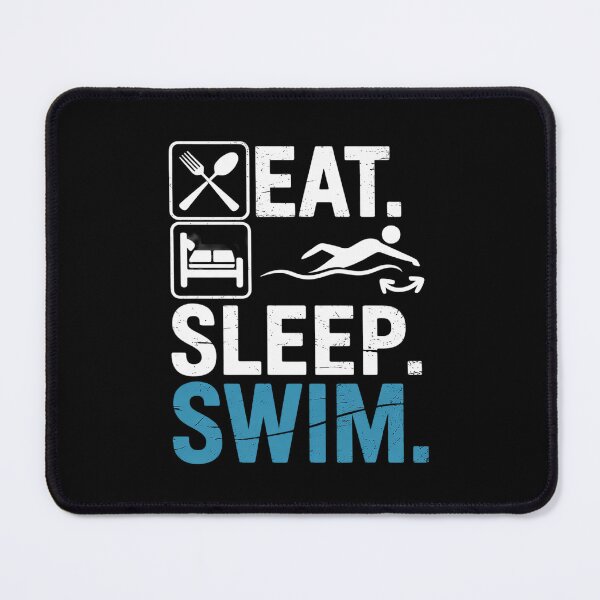 Item preview, Eat Sleep Swim Repeat Funny Swimming Swimmer  designed and sold by RoyTill0Art.