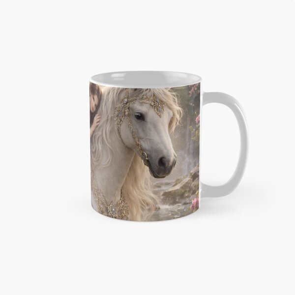 Item preview, Ethereal Angel and White Horse designed and sold by ASMRUniverse.