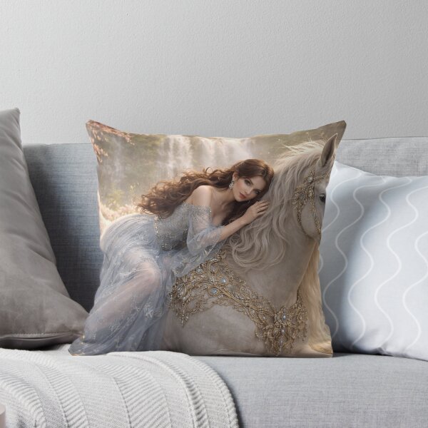 Item preview, Ethereal Angel and White Horse designed and sold by ASMRUniverse.