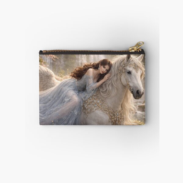 Item preview, Ethereal Angel and White Horse designed and sold by ASMRUniverse.