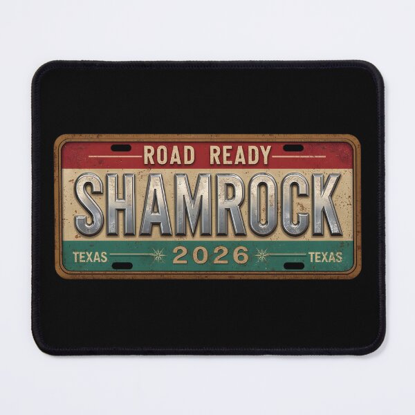 Item preview, Shamrock 2026 Route 66 Road Ready License Plate Sticker - Texas Travel Adventure designed and sold by FestivityFinds.