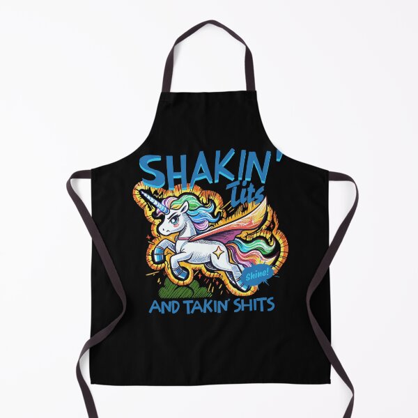 Item preview, Shakin' Tits And Takin Shits Funny Unicorn Dirty Adult Humor designed and sold by jakaun.