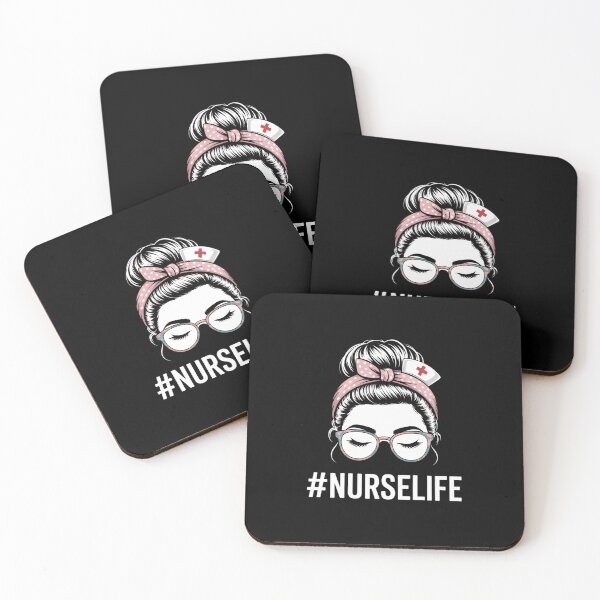 Item preview, Messy Bun Nurse Life Stethoscope Funny Nursing designed and sold by gourpmerzihd.