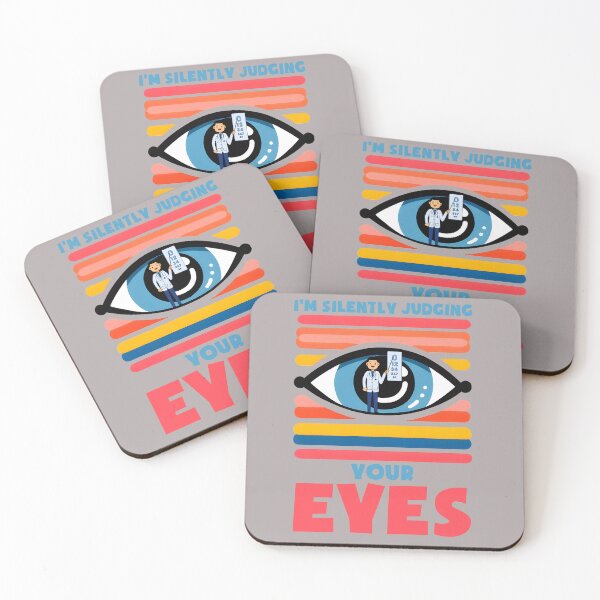 Item preview, Silently judging eyes,funny optometry design designed and sold by Szpaku desart .
