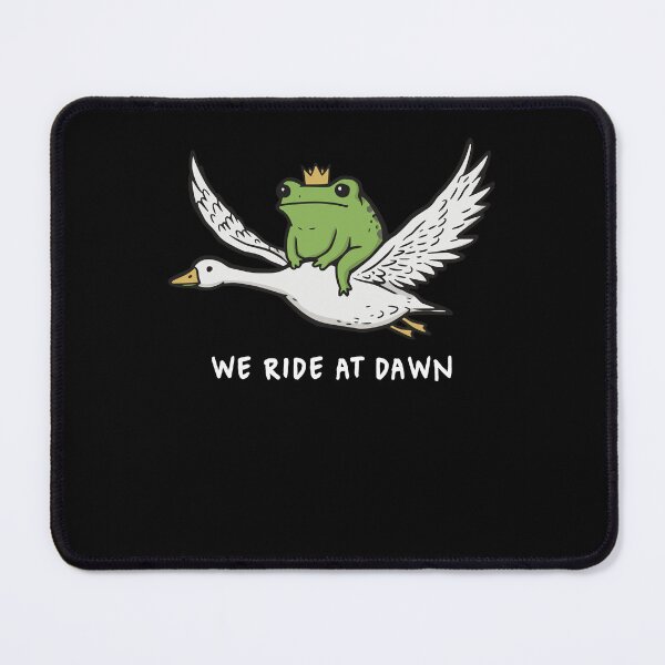 Item preview, We Ride At Dawn Funny Frog Riding Goose Chaotic Animal Lover designed and sold by jakaun.