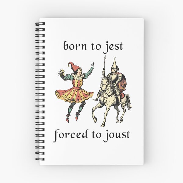 Item preview, Born To Jest Forced To Joust Vintage Medieval Knight Jester designed and sold by jakaun.