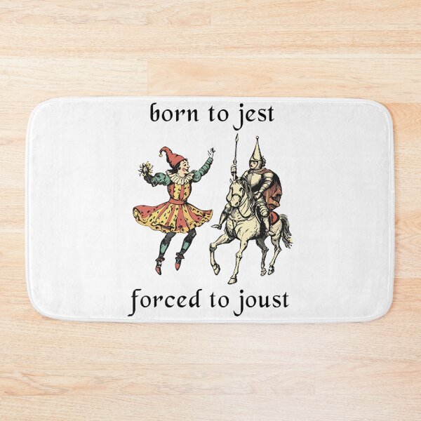 Item preview, Born To Jest Forced To Joust Vintage Medieval Knight Jester designed and sold by jakaun.