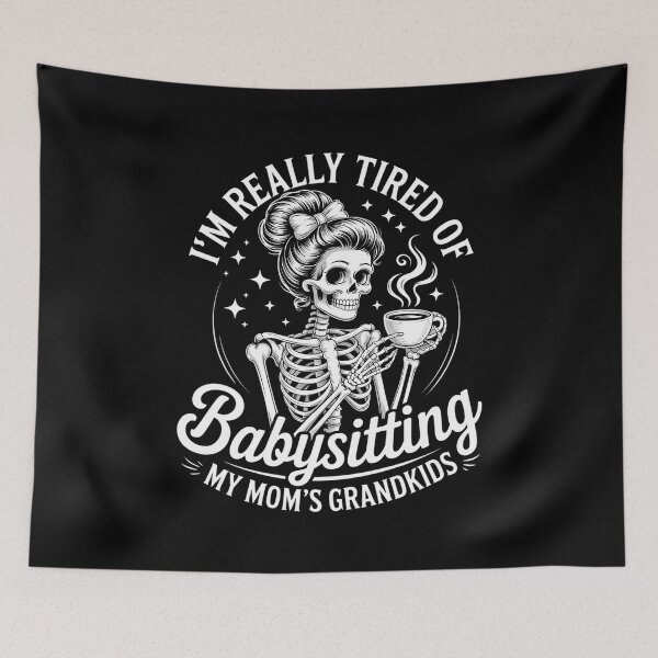 Item preview, Mom Life Tired Skeleton Joke designed and sold by gourpmerzihd.
