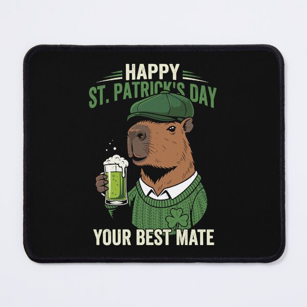 Item preview, Happy St Patrick's Day You Best Mate Capybara Beer Shamrock Irish Drinking designed and sold by jakaun.