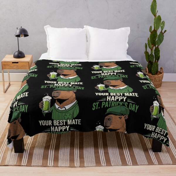Item preview, Happy St Patrick's Day You Best Mate Capybara Beer Shamrock Irish Drinking designed and sold by jakaun.