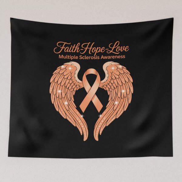 Item preview, MS Faith Hope Love Multiple Sclerosis Awareness designed and sold by gourpmerzihd.