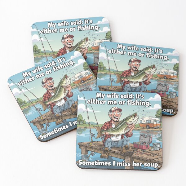 Item preview, Funny Fishing Meme Missing Her Soup designed and sold by Dariusz.K.