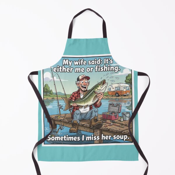 Item preview, Funny Fishing Meme Missing Her Soup designed and sold by Dariusz.K.