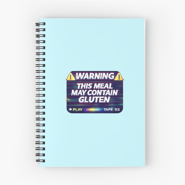 Item preview, This Meal May Contain Gluten – VHS Warning Screen | Retro Gluten Free Parody Design designed and sold by My Gluten Free Life UK.