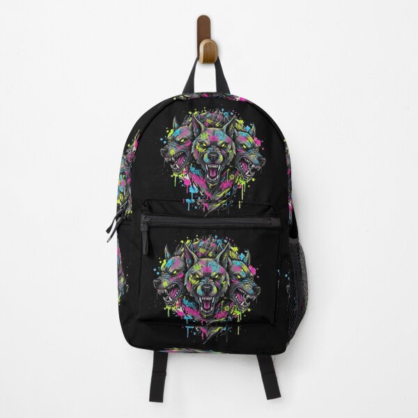 Item preview, Neon Cerberus: Vibrant Street Art Hellhound Statement designed and sold by MartinxMarie.