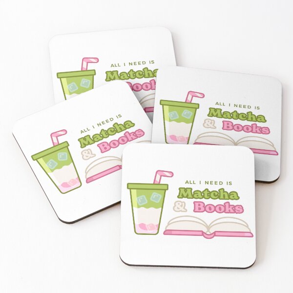 Artikelvorschau, Matcha & Lesen, Bücherliebhaber, BookTok, Matcha Iced Latte entworfen und verkauft von Summer Johnson.