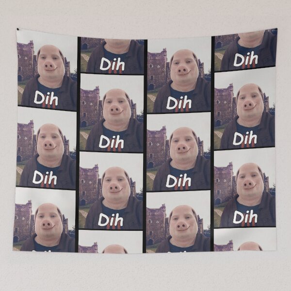 Item preview, Brainrot Gen Z Humor Cat Meme Dihh Pig Funny Design designed and sold by jakaun.