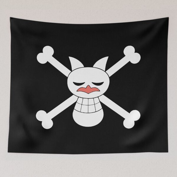 Item preview, foxy davy back fight pirates jolly roger flag white designed and sold by jeriney.