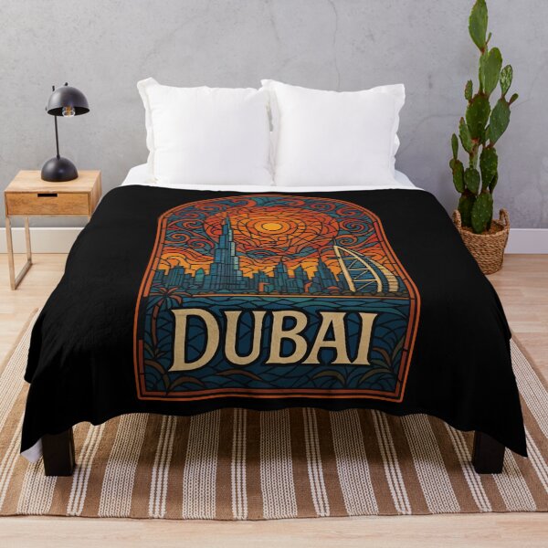 Item preview, Dubai United Arab Emirates Travel Stained Glass designed and sold by TomFrontierArt.